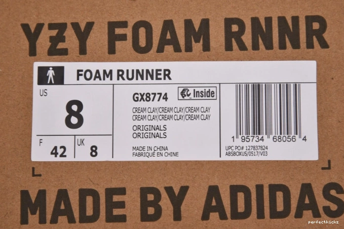 Adidas GX8774 Yeezy Cream MX Foam RNNR Clay 0803